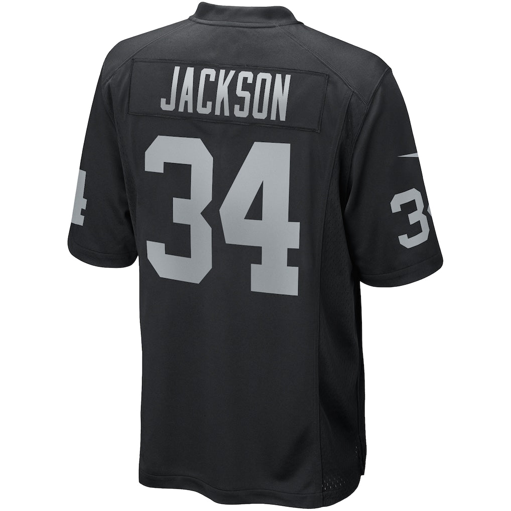 LV.Raiders #34 Bo Jackson Black Game Retired Player Jersey football jersey product view 1