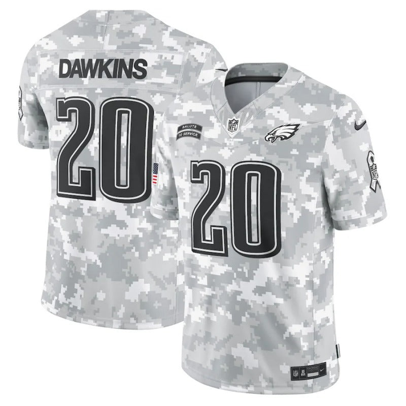Brian Dawkins Philadelphia Eagles Salute To Service 2024 Jersey football jersey product view 1
