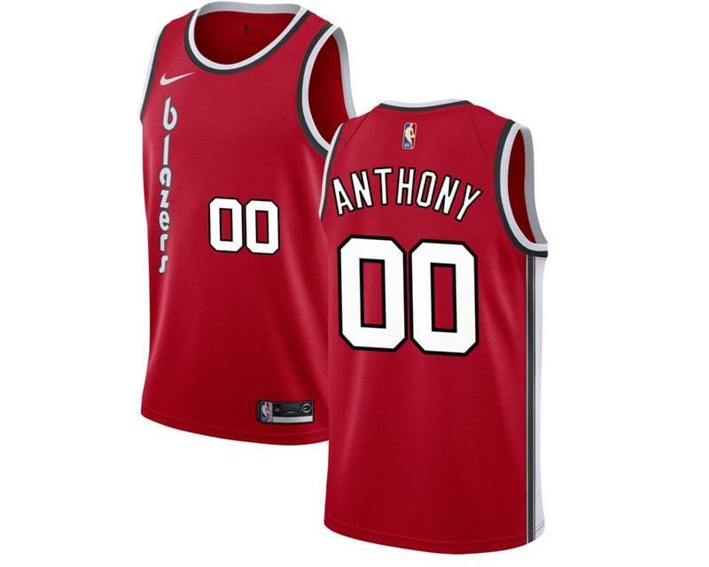 Carmelo Anthony Portland Trailblazers Throwback Jersey basketball jersey product view 1