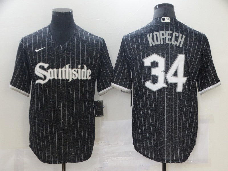 Men's Chicago White Sox Michael Kopech Black Stitched Jersey baseball jersey product view 1