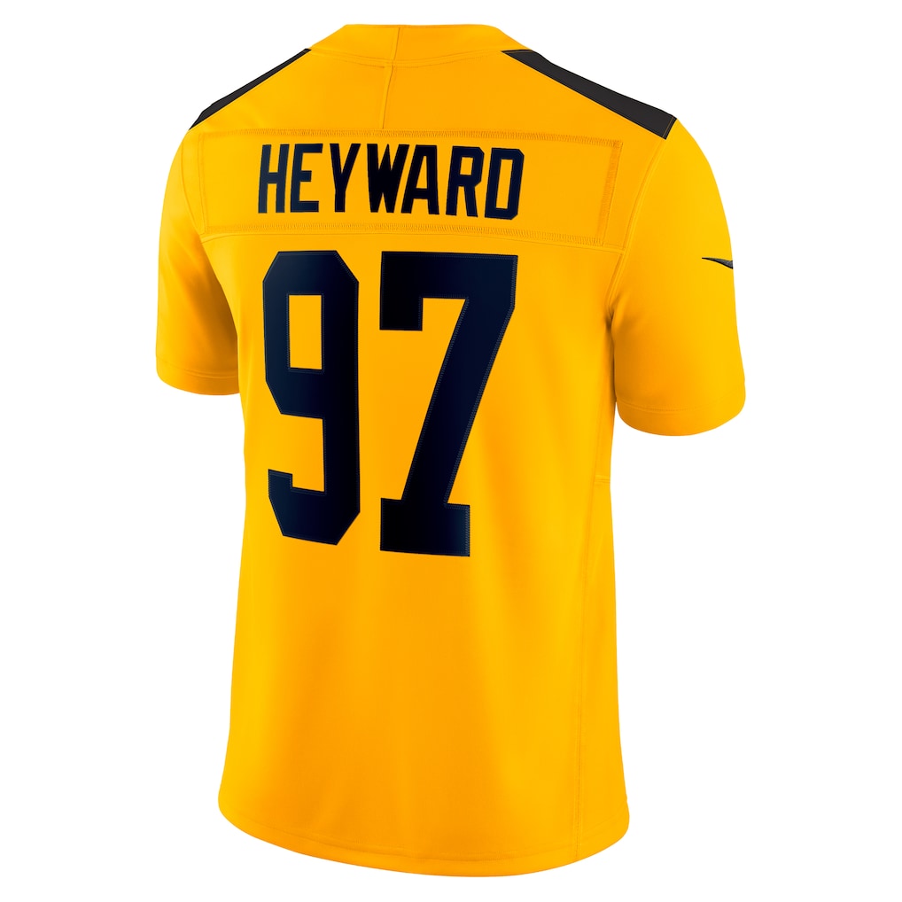 P.Steelers #97 Cameron Heyward Gold Alternate Vapor F.U.S.E. Limited Jersey football jersey product view 1