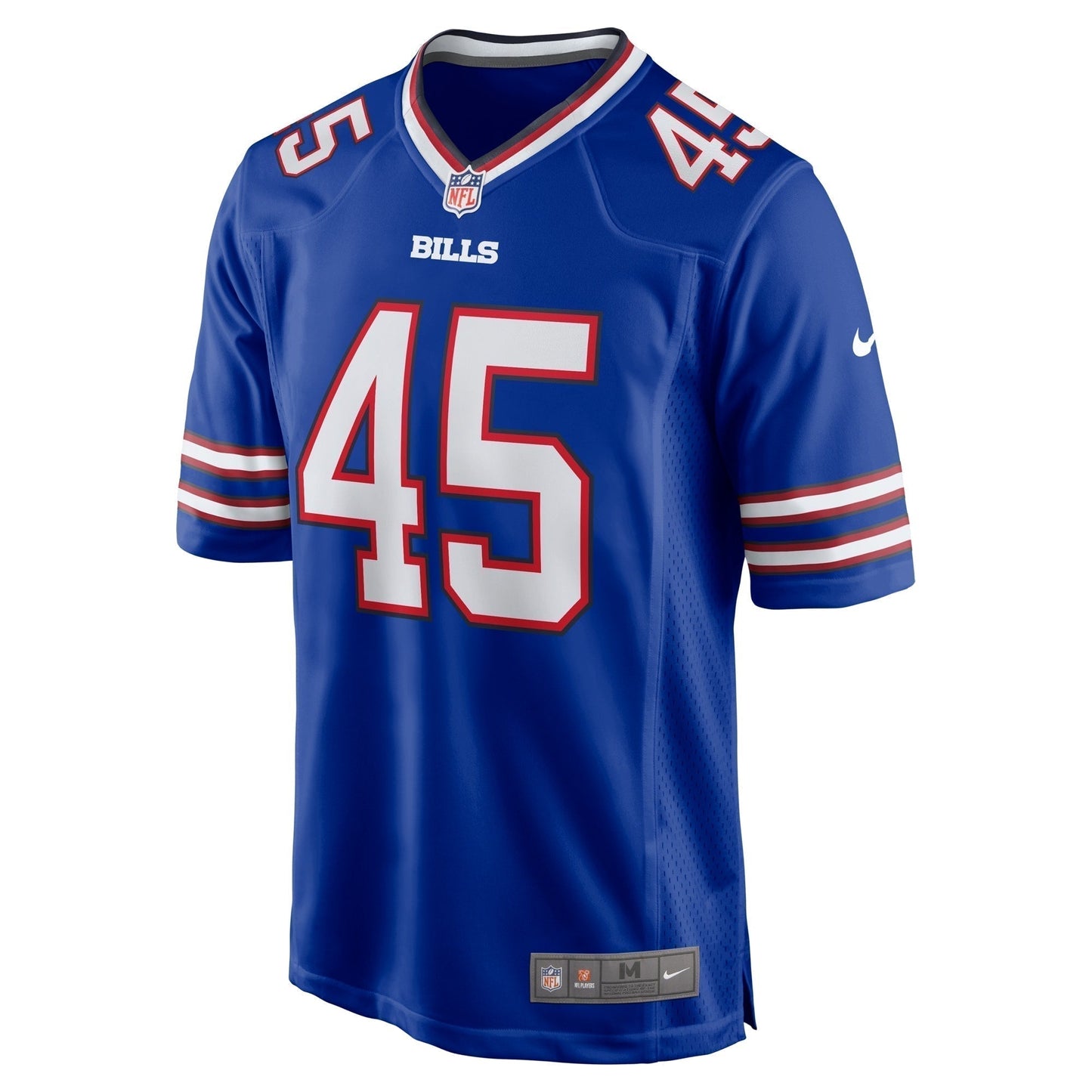 Deion Jones Buffalo Bills Game Jersey - Royal football jersey product view 2
