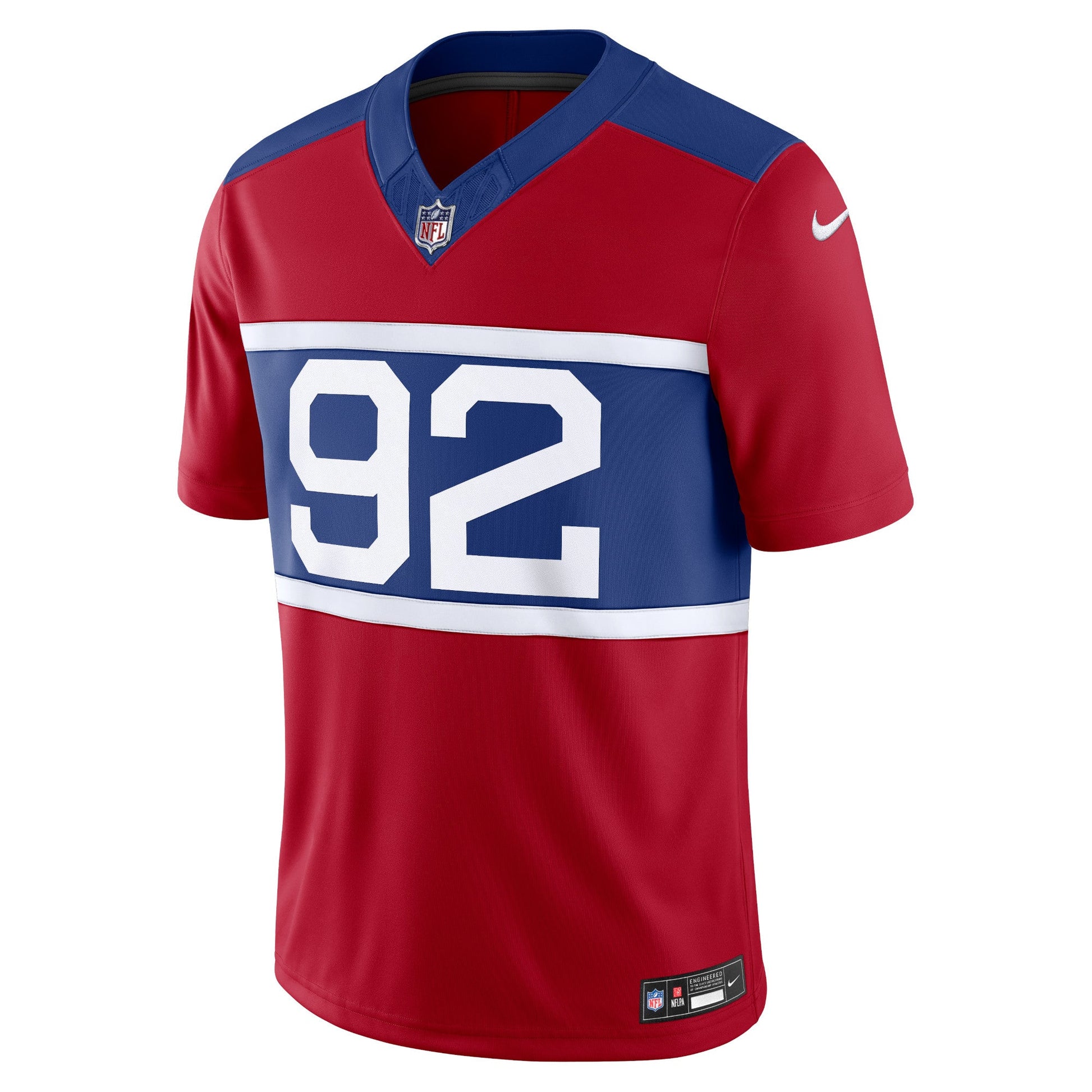 Michael Strahan New York Giants Alternate Vapor F.U.S.E. Retired Limited Jersey - Century Red football jersey product view 2
