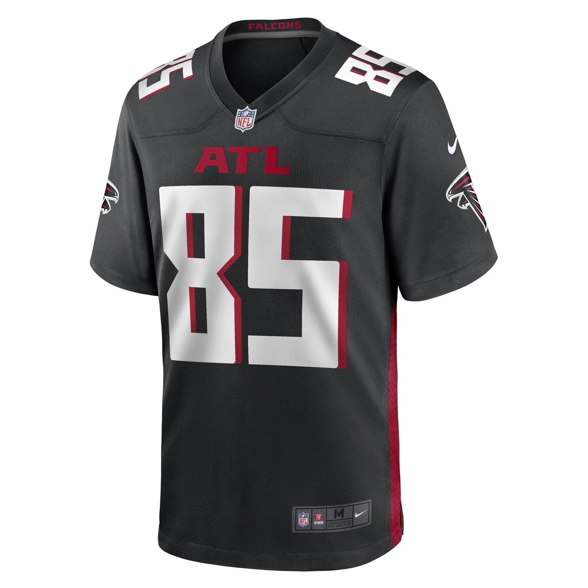 MyCole Pruitt Atlanta Falcons Game Jersey - Black football jersey product view 2
