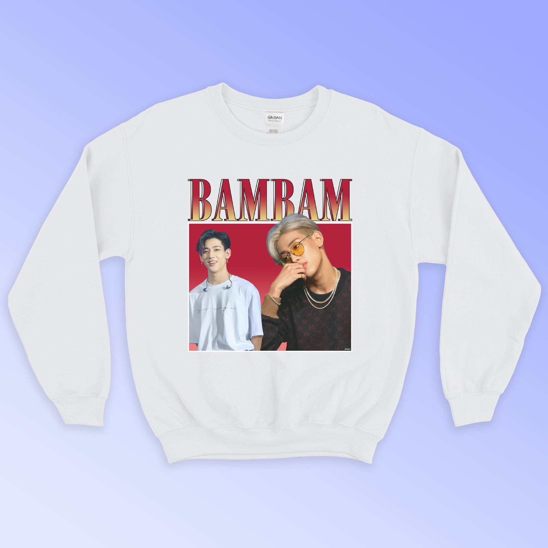Bambam Got7 Kpop Retro Sweatshirt - 90s Vintage Style Unisex T-shirt, Sweatshirt, Hoodie, Long Sleeve Tee - T-Shirt, Sweatshirt, Hoodie