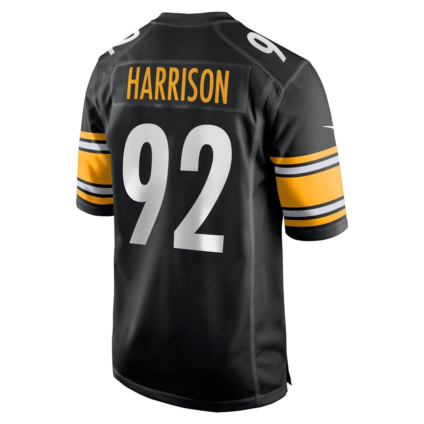 James Harrison Pittsburgh Steelers Retired Game Jersey - Black football jersey product view 3