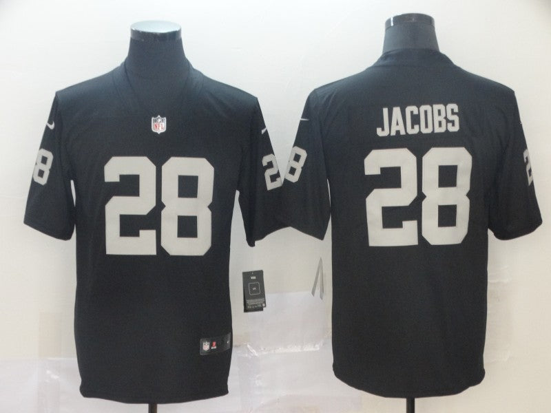Men's Las Vegas Raiders Josh Jacobs #28 Black Game Jersey1 football jersey product view 1