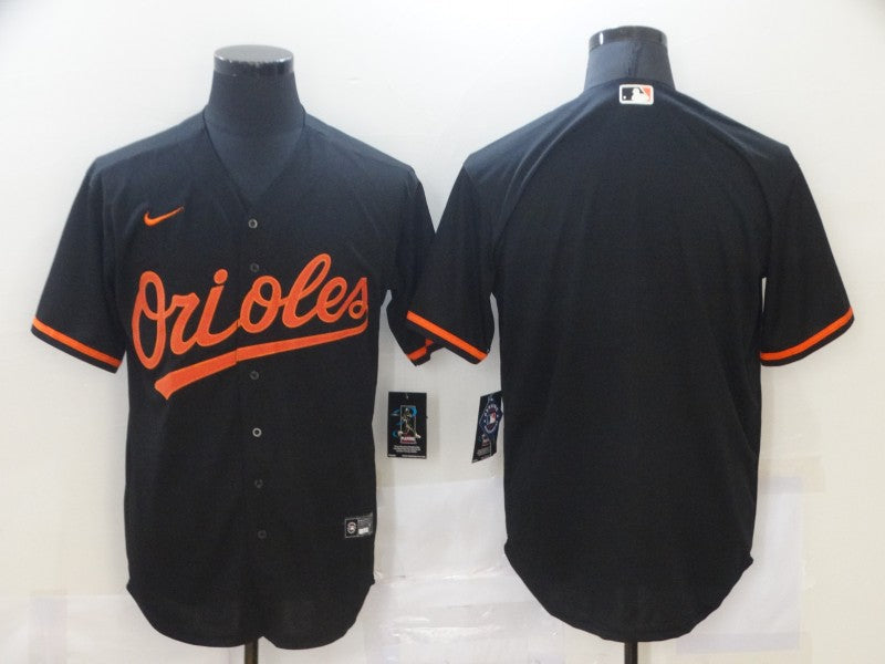 Men's Baltimore Orioles Black Alternate Replica Blank Jersey baseball jersey product view 1