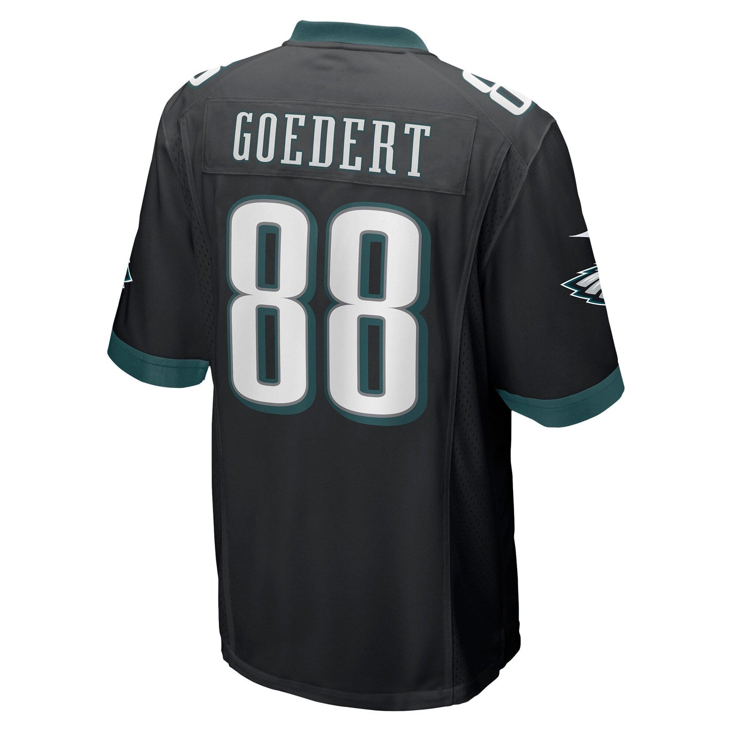 Dallas Goedert Philadelphia Eagles Game Jersey - Black football jersey product view 3