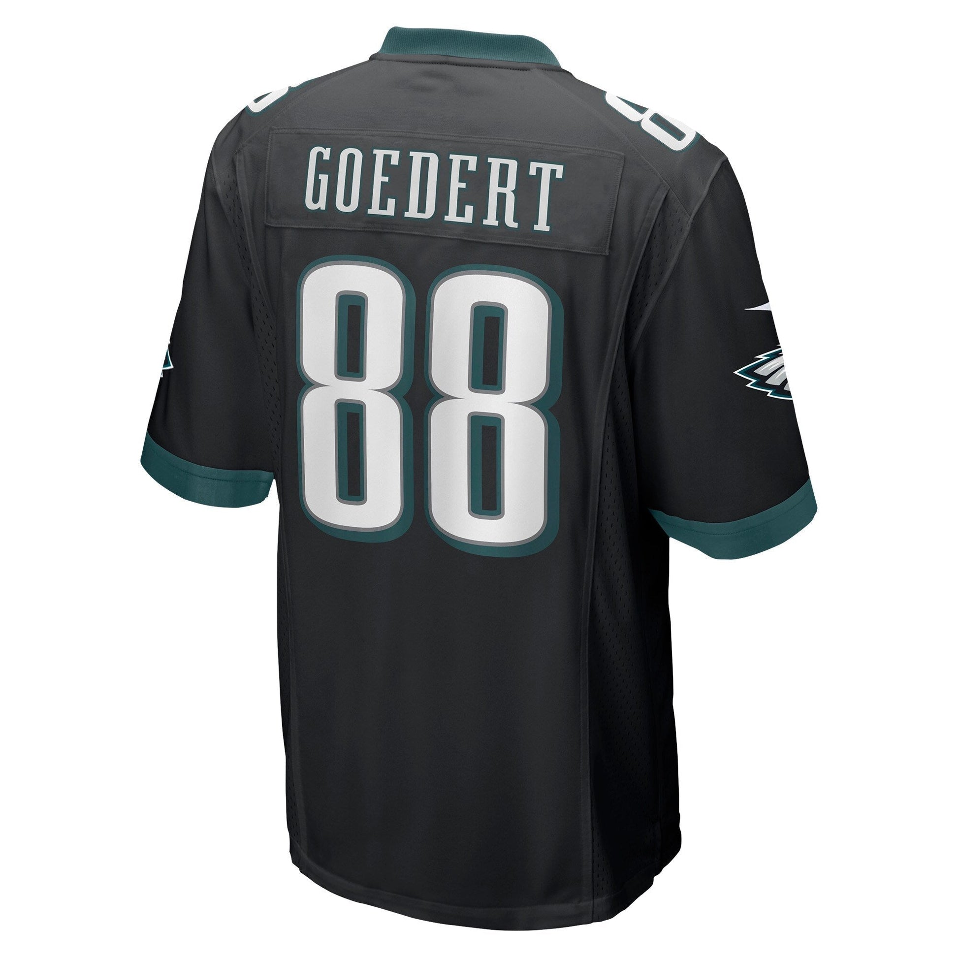 Dallas Goedert Philadelphia Eagles Game Jersey - Black football jersey product view 3