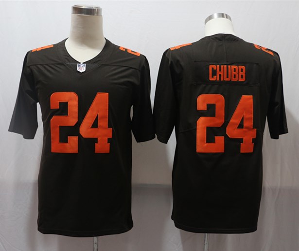 Men's Cleveland Browns Nick Chubb Brown Alternate Legend Jersey football jersey product view 1