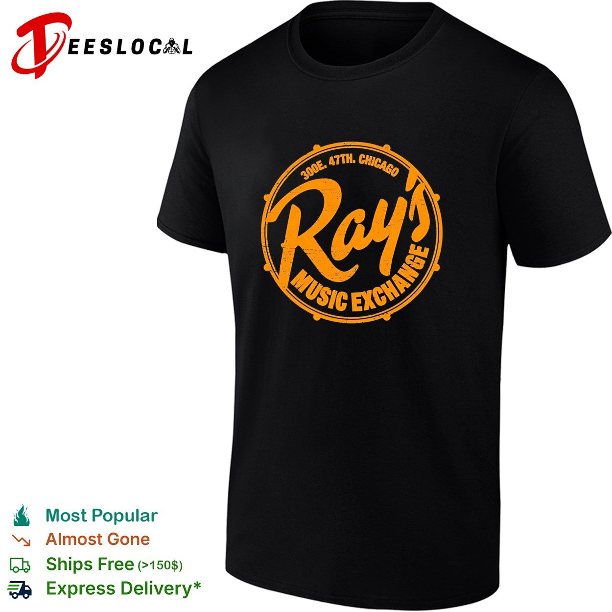300E 47th Chicago Music Exchange shirt Unisex T-shirt, Sweatshirt, Hoodie, Long Sleeve Tee - T-Shirt, Sweatshirt, Hoodie
