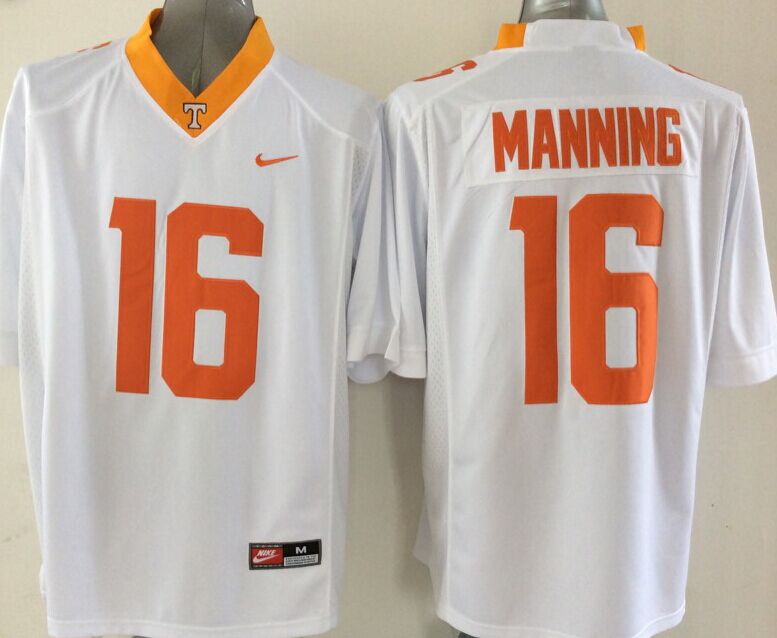 Men's Tennessee Volunteers Peyton Manning #16 White Player Game Jersey sports jersey product view 1