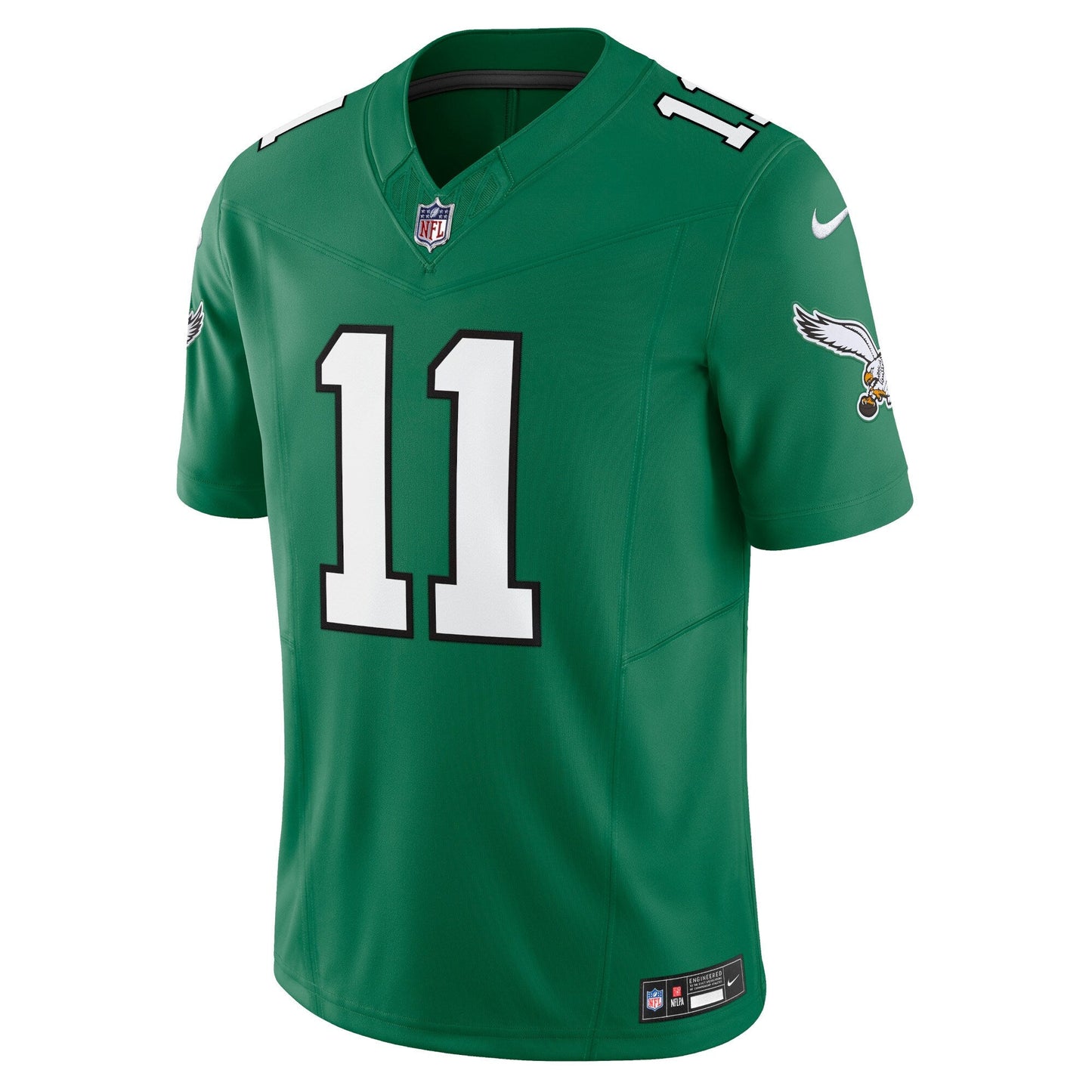 A.J. Brown Philadelphia Eagles Vapor F.U.S.E. Limited Jersey - Kelly Green football jersey product view 2