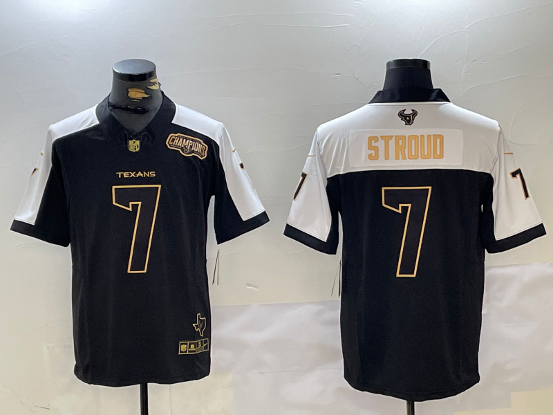 Men's Houston Texans C.J. Stroud #7 Black Game Player Jersey1 football jersey product view 1