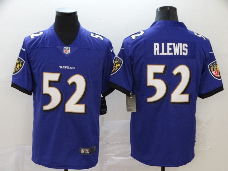 Men's Baltimore Ravens Ray Lewis Purple Retired Player Game Jersey football jersey product view 1