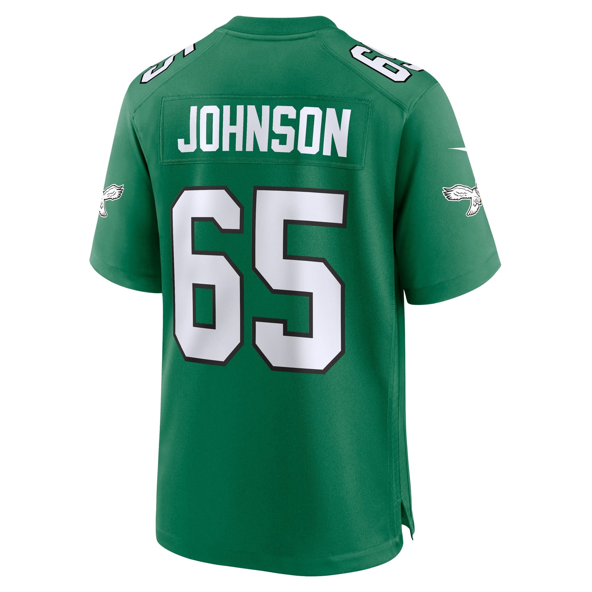 Lane Johnson Philadelphia Eagles Alternate Game Jersey - Kelly Green football jersey product view 3