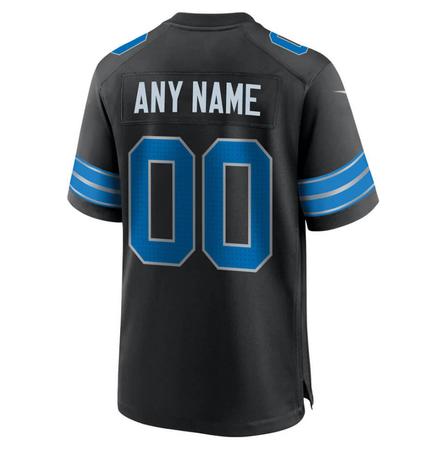 Custom Detroit Lions 2024 Blue-Black Jersey football jersey product view 2