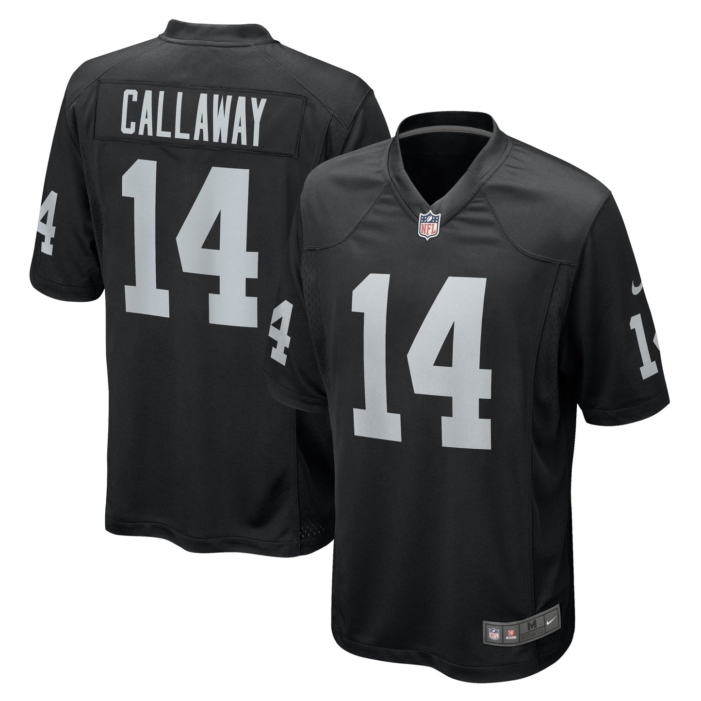 Marquez Callaway Las Vegas Raiders Team Game Jersey - Black football jersey product view 1