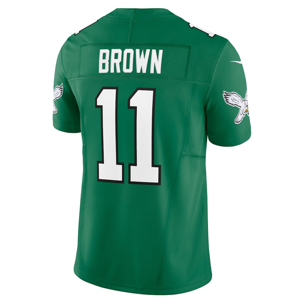 P.Eagles #11 A.J. Brown Kelly Green Vapor F.U.S.E. Limited Jersey football jersey product view 1