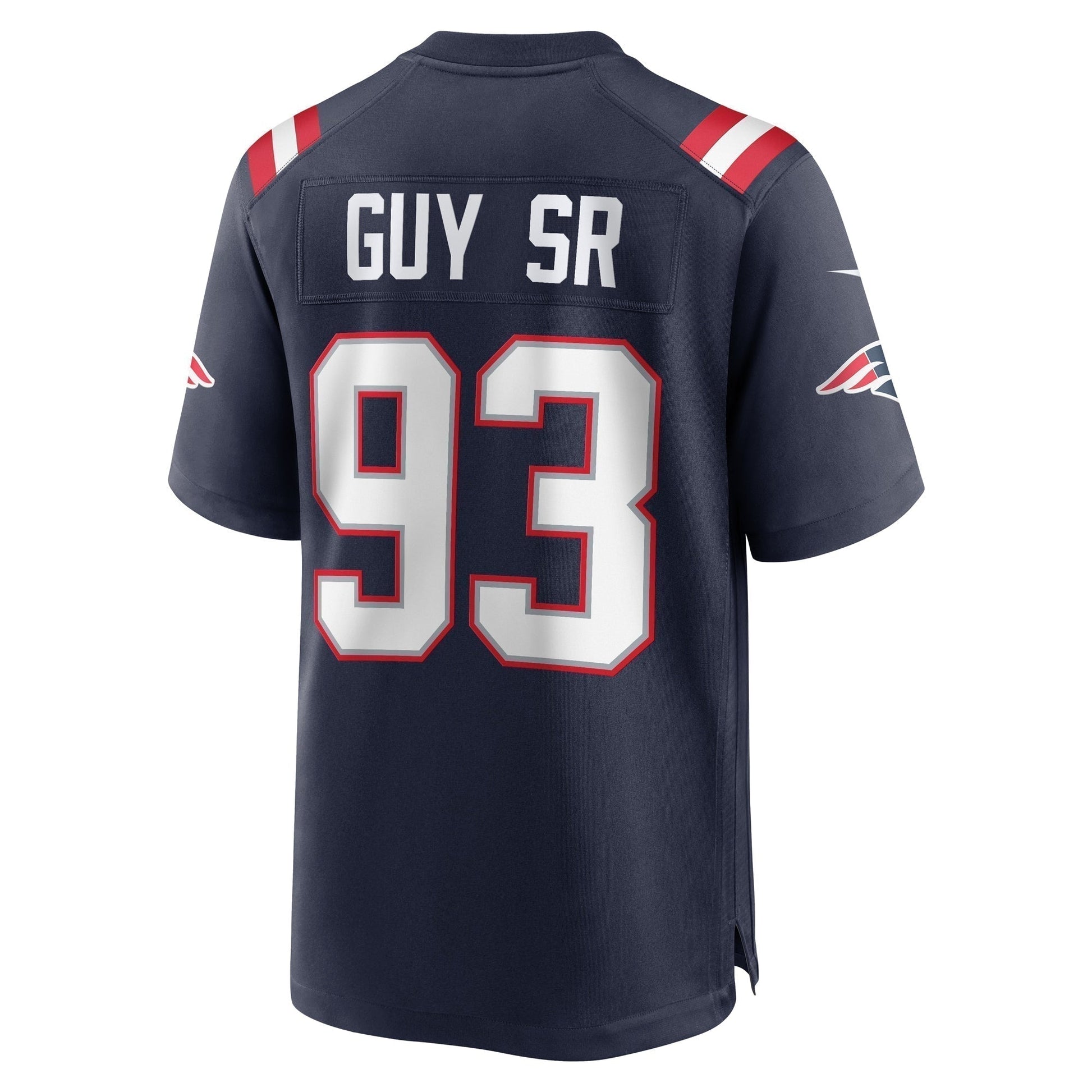Lawrence Guy New England Patriots Team Game Jersey - Navy football jersey product view 3