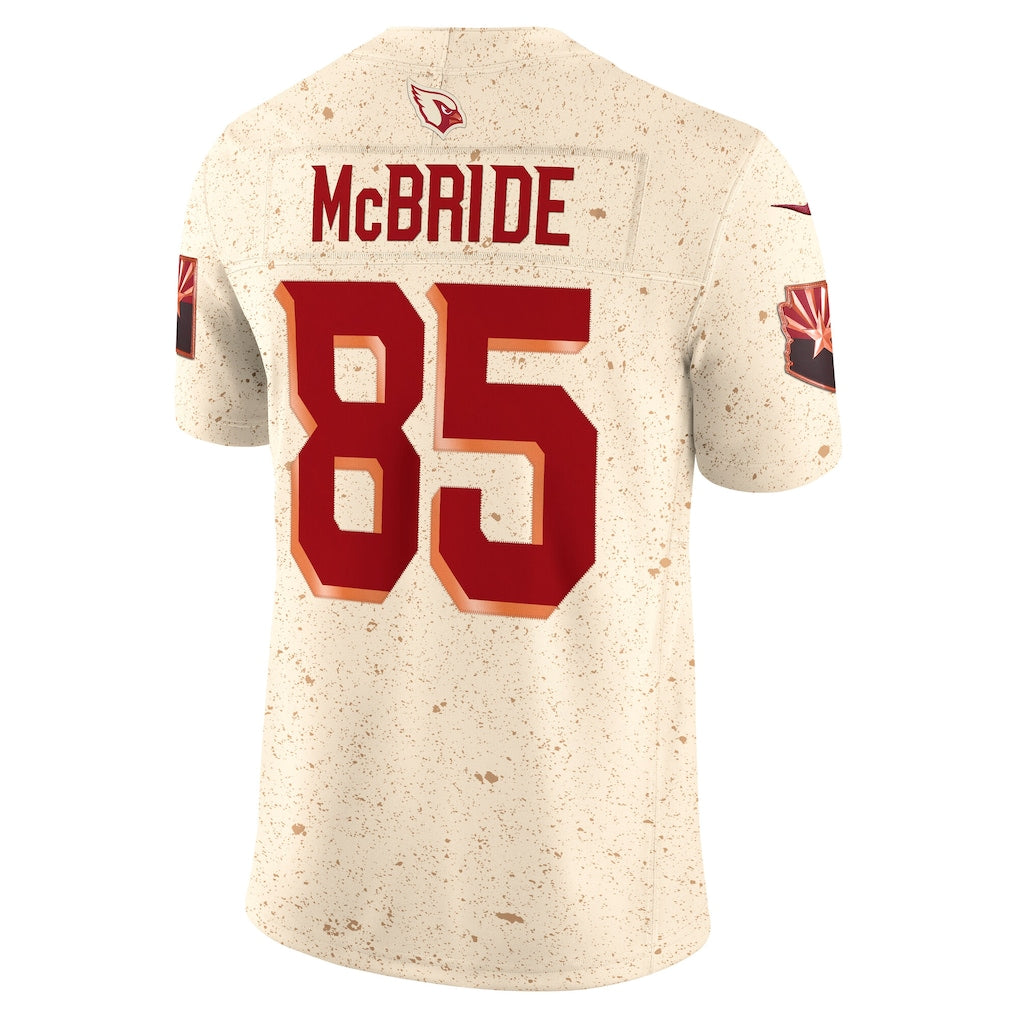 A.Cardinals #85 Trey McBride Natural 2025 Rivalries Collection Limited Jersey sports jersey product view 1