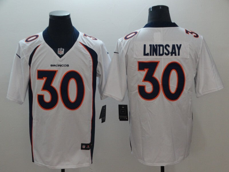 Men's Denver Broncos Phillip Lindsay Jersey-White football jersey product view 1