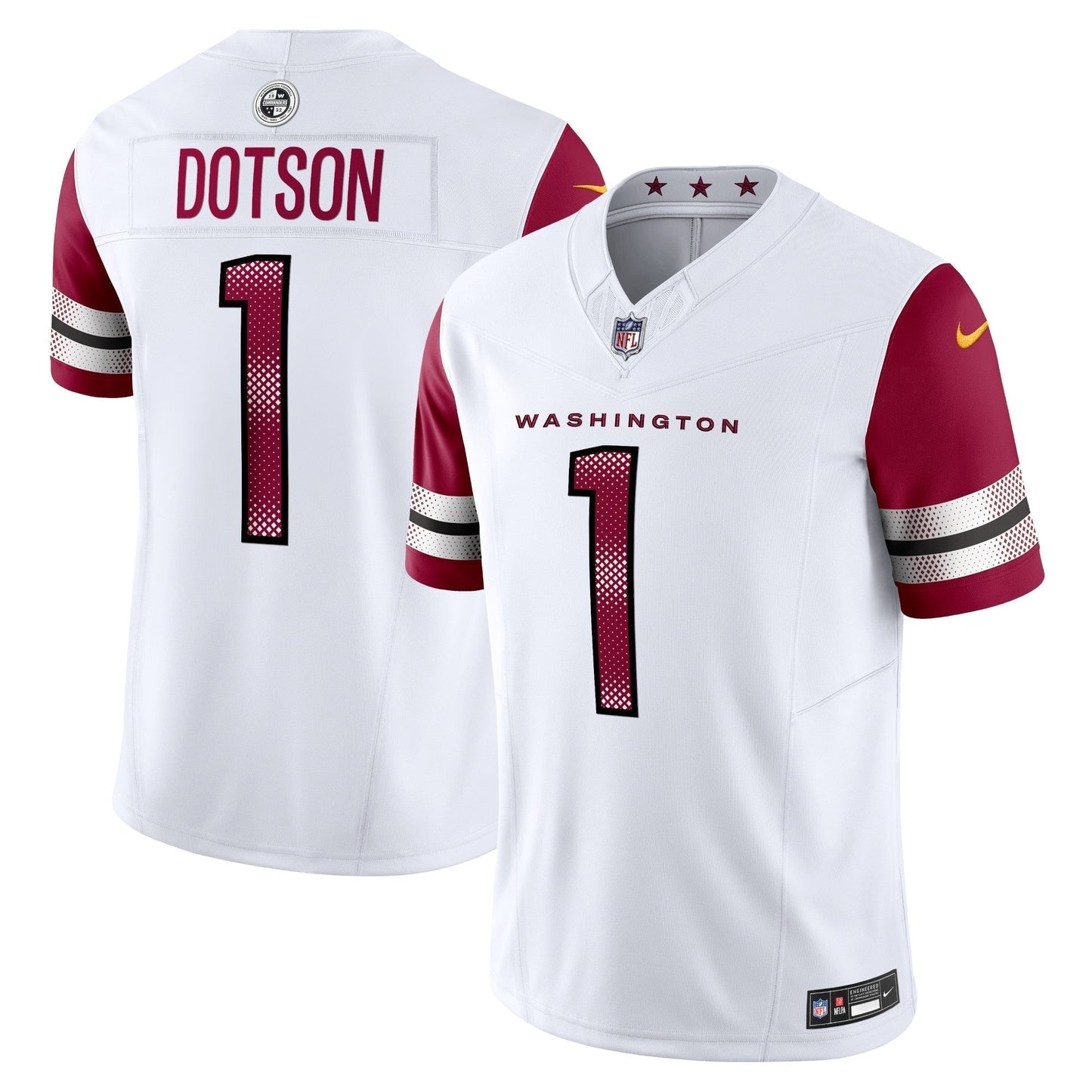 Jahan Dotson Washington Commanders Vapor F.U.S.E. Limited Jersey - White football jersey product view 1