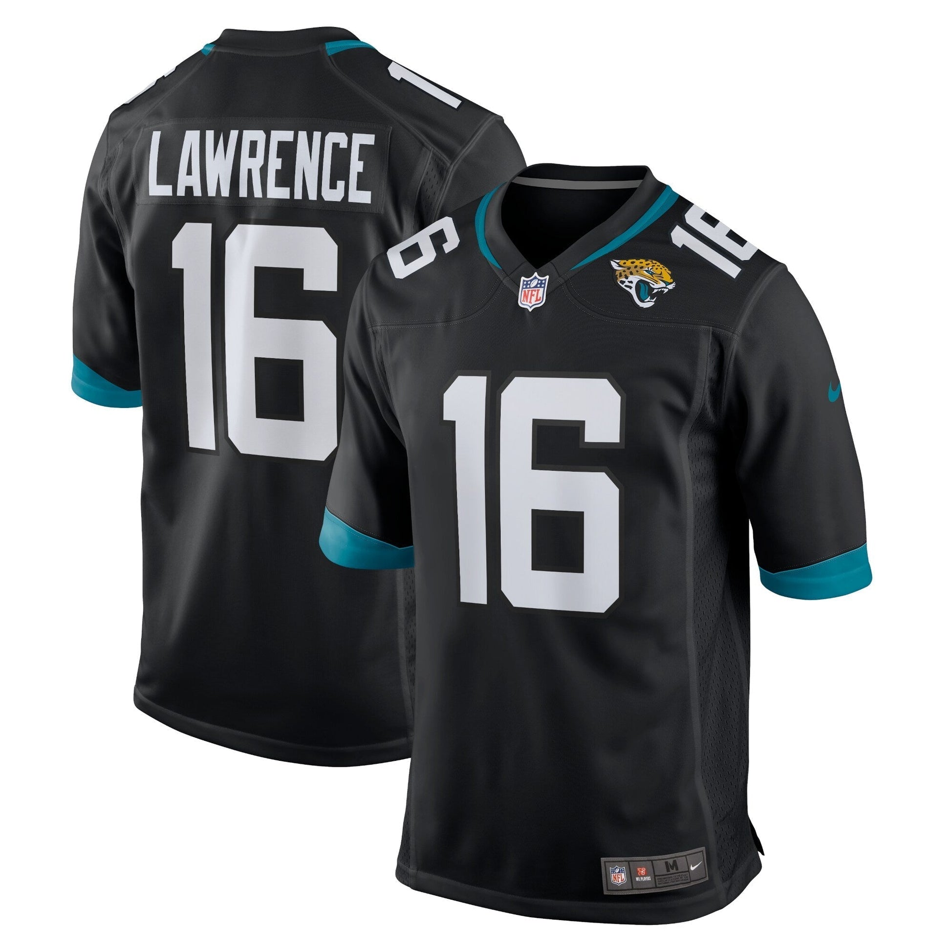 Trevor Lawrence Jacksonville Jaguars Alternate Game Jersey - Black football jersey product view 1
