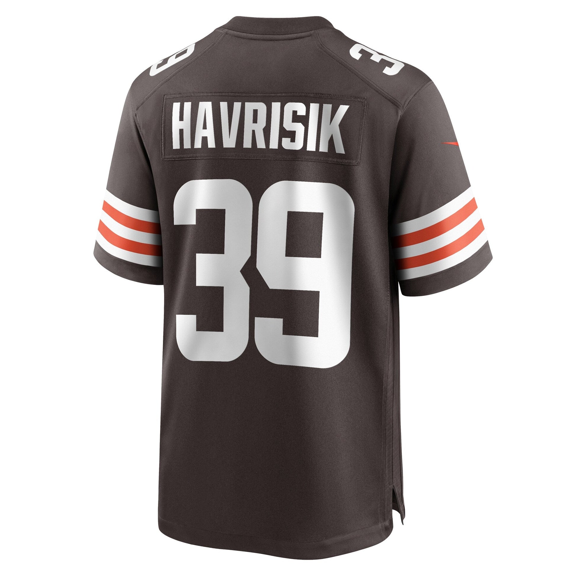 Lucas Havrisik Cleveland Browns Team Game Jersey - Brown football jersey product view 3