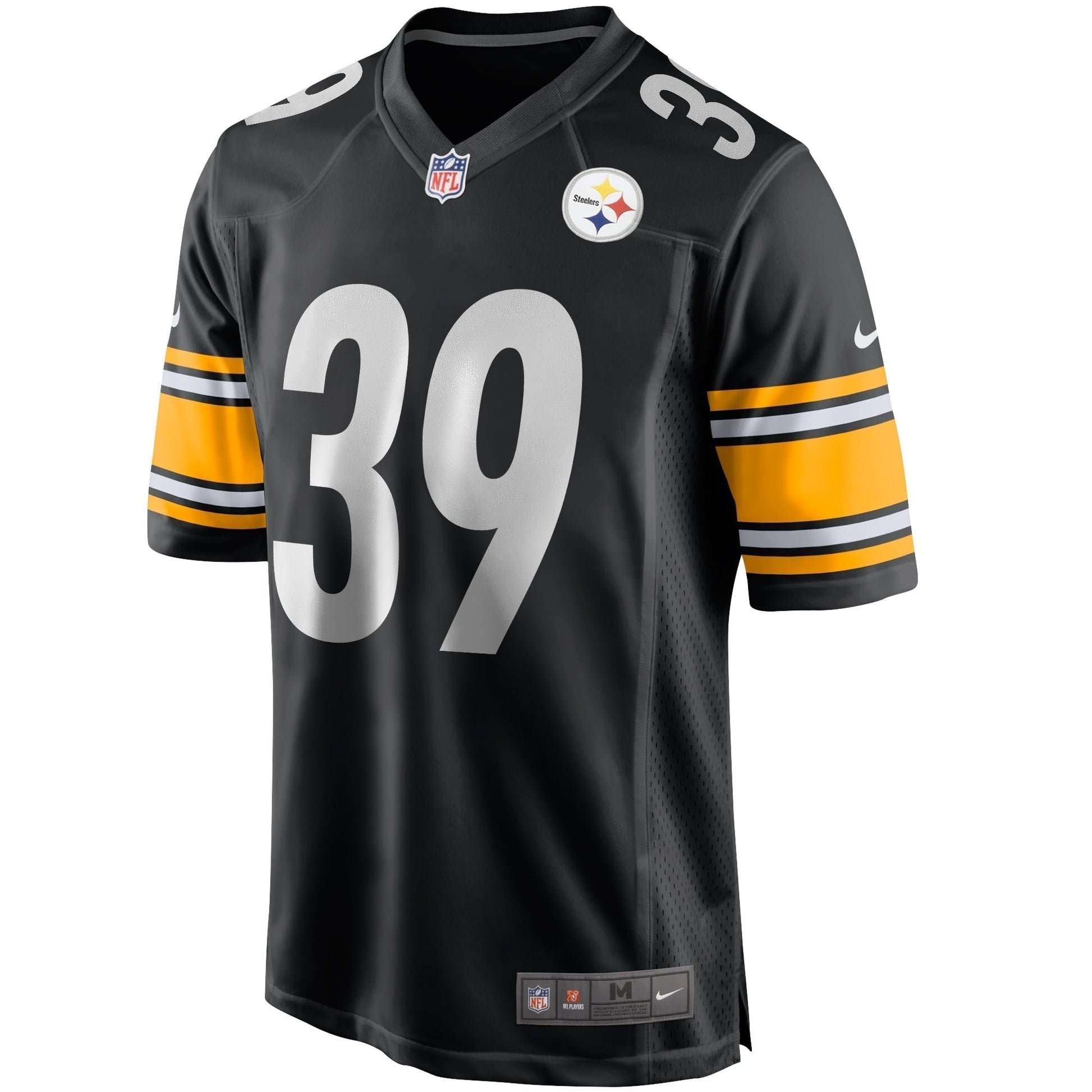 Minkah Fitzpatrick Pittsburgh Steelers Game Jersey - Black football jersey product view 2