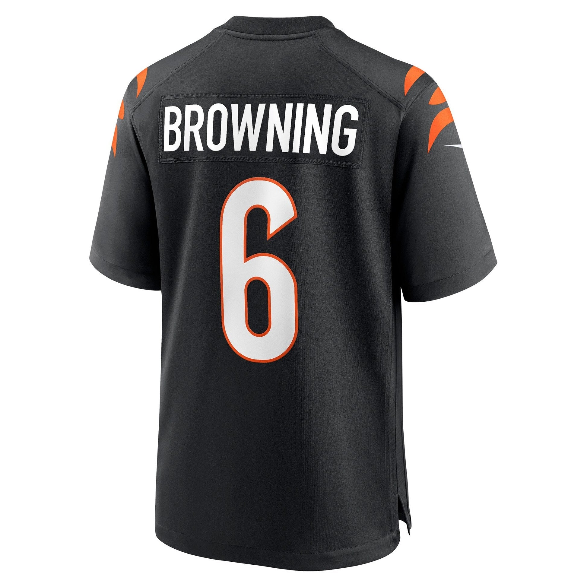 Jake Browning Cincinnati Bengals Game Jersey - Black football jersey product view 3