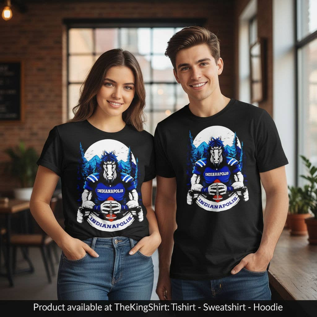 Indianapolis Colts Mascot Graphic Football Shirt Unisex T-shirt, Sweatshirt, Hoodie, Long Sleeve Tee - T-Shirt, Sweatshirt, Hoodie