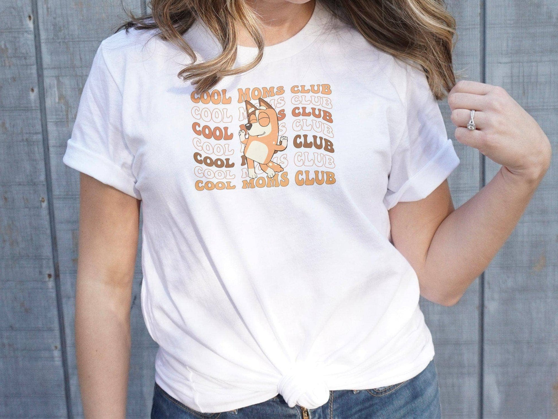 Bluey Cool Moms Club Shirt - Fun Dog Mom Era Tee Unisex T-shirt, Sweatshirt, Hoodie, Long Sleeve Tee - T-Shirt, Sweatshirt, Hoodie
