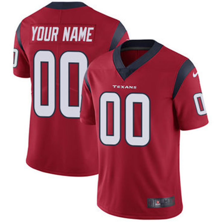 Men's Houston Texans Red Custom Game Jersey football jersey product view 1