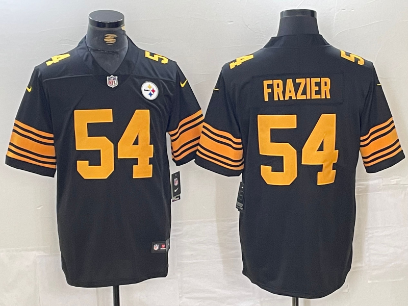 Men's Pittsburgh Steelers Zach Frazier Black Alternate Game Jersey football jersey product view 1