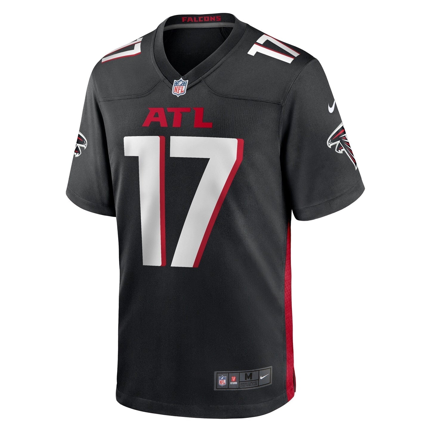 Arnold Ebiketie Atlanta Falcons Team Game Jersey - Black football jersey product view 2