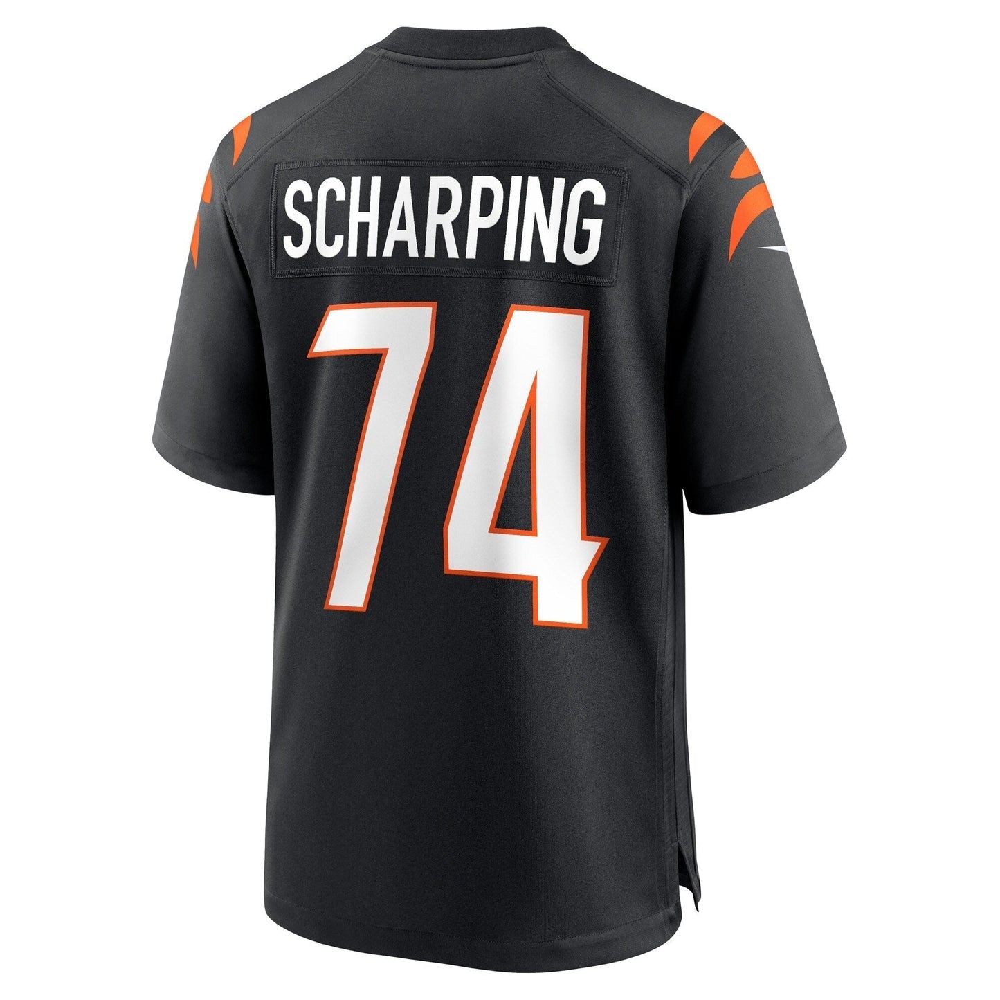 Max Scharping Cincinnati Bengals Game Jersey - Black football jersey product view 3