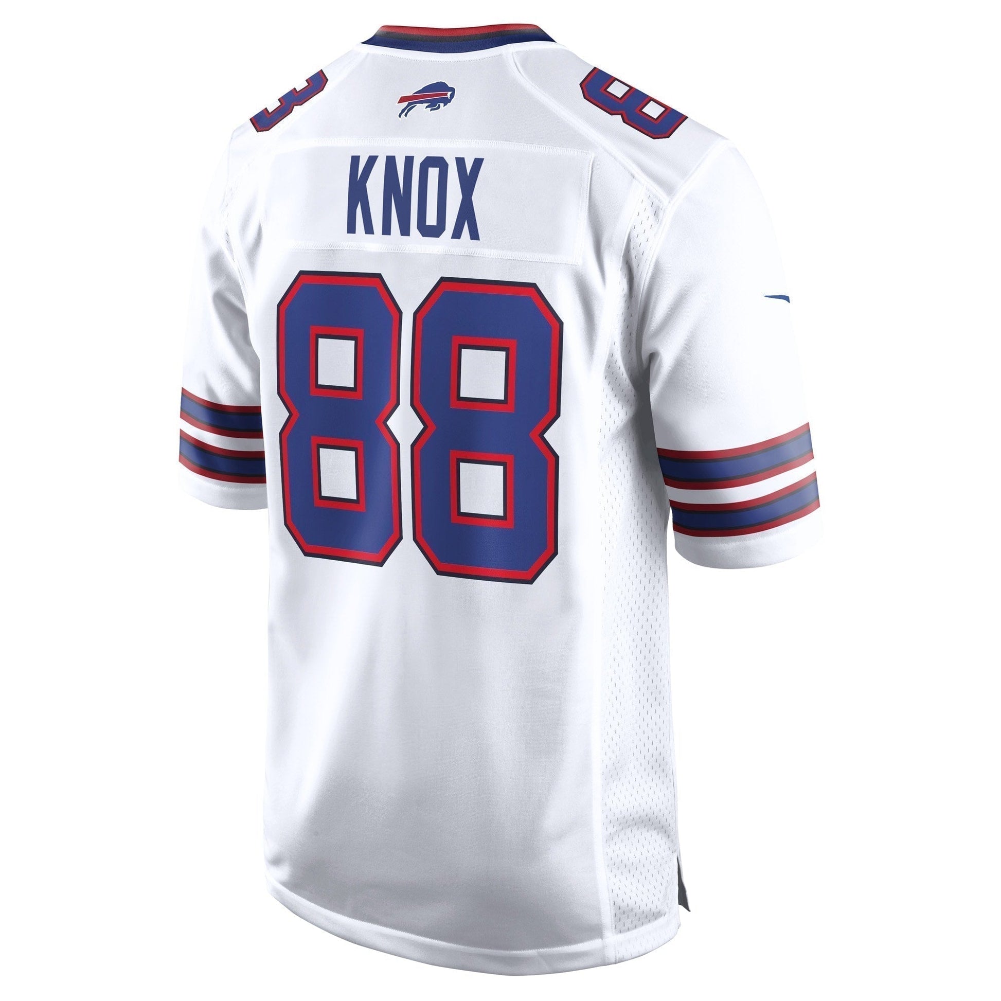 Dawson Knox Buffalo Bills Away Game Jersey - White football jersey product view 3