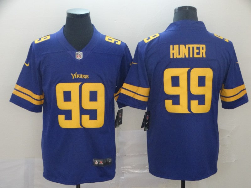 Men's Minnesota Vikings Danielle Hunter #99 Purple Game Player Jersey1 football jersey product view 1