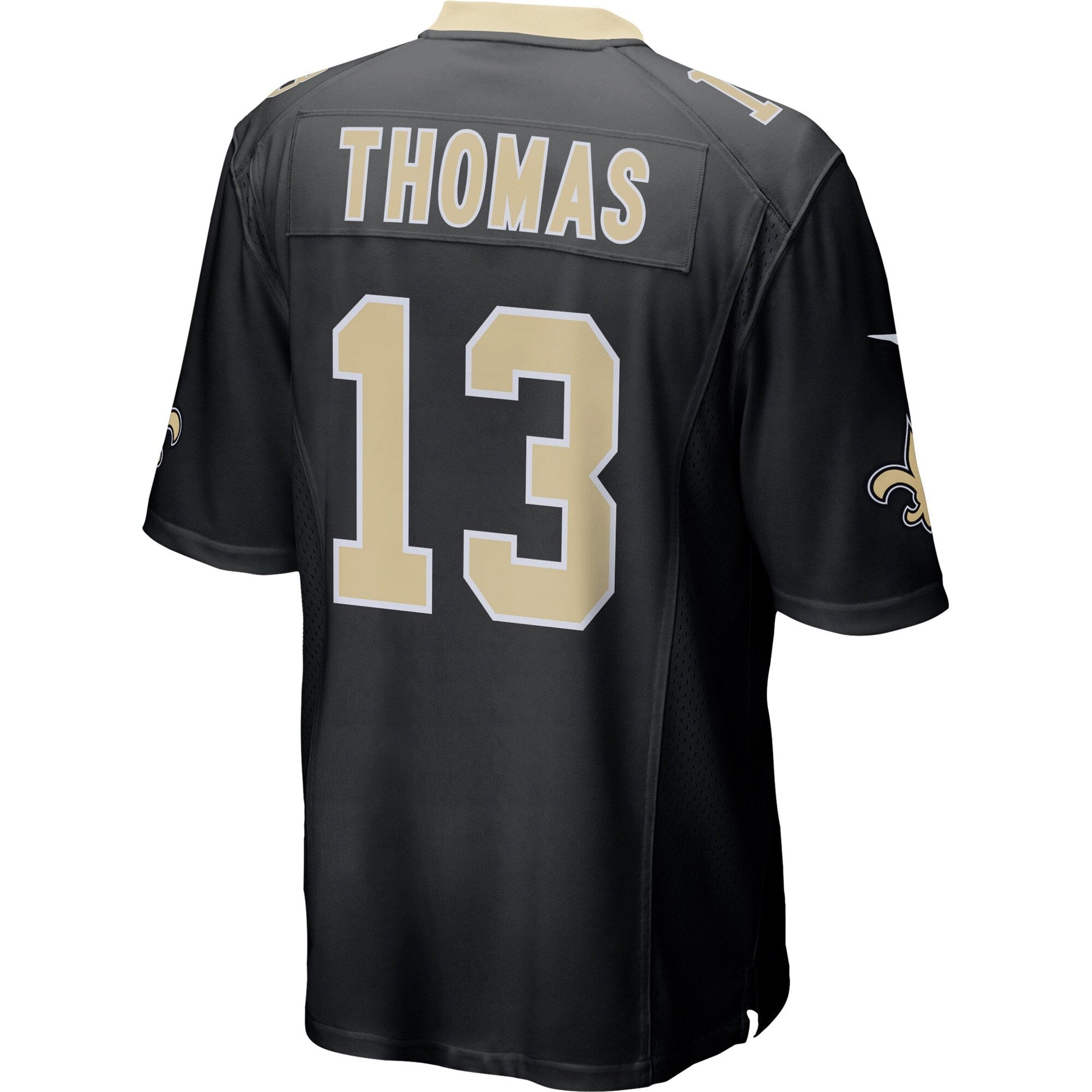 Michael Thomas New Orleans Saints Team Color Game Jersey - Black football jersey product view 3