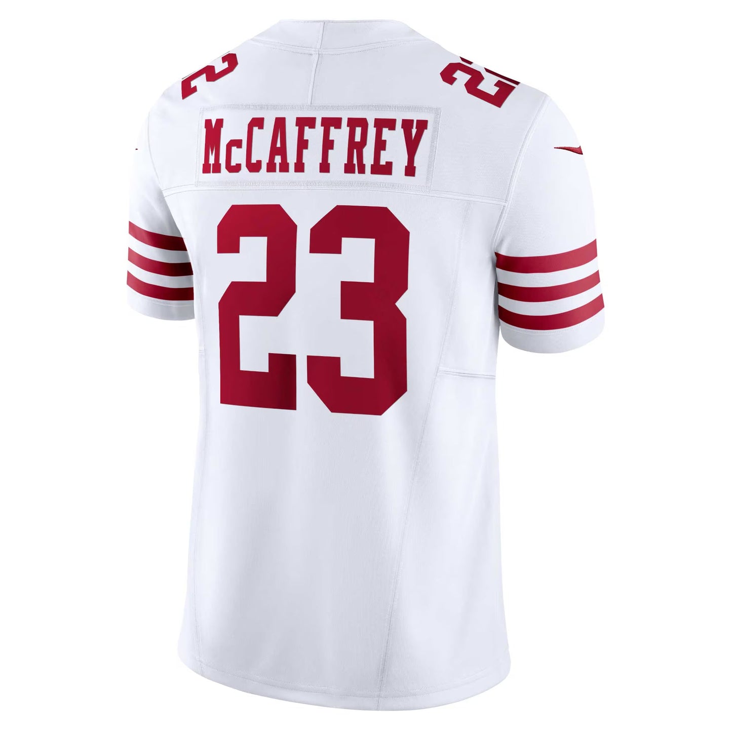 San Francisco 49ers Christian McCaffrey White Vapor F.U.S.E. Limited Jersey football jersey product view 2