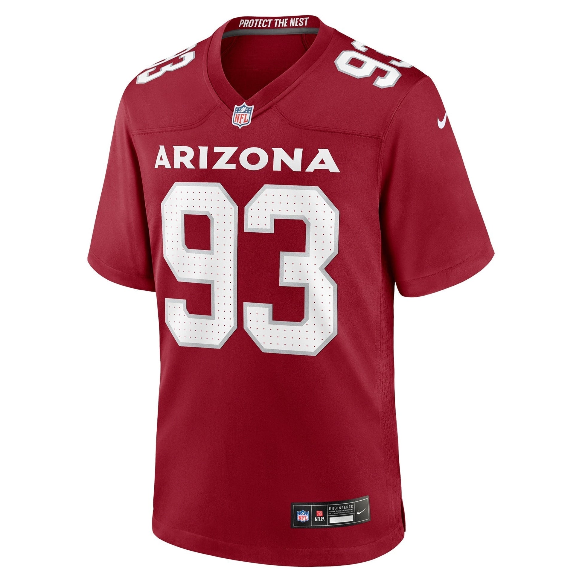 Justin Jones Arizona Cardinals Team Game Jersey - Cardinal football jersey product view 2