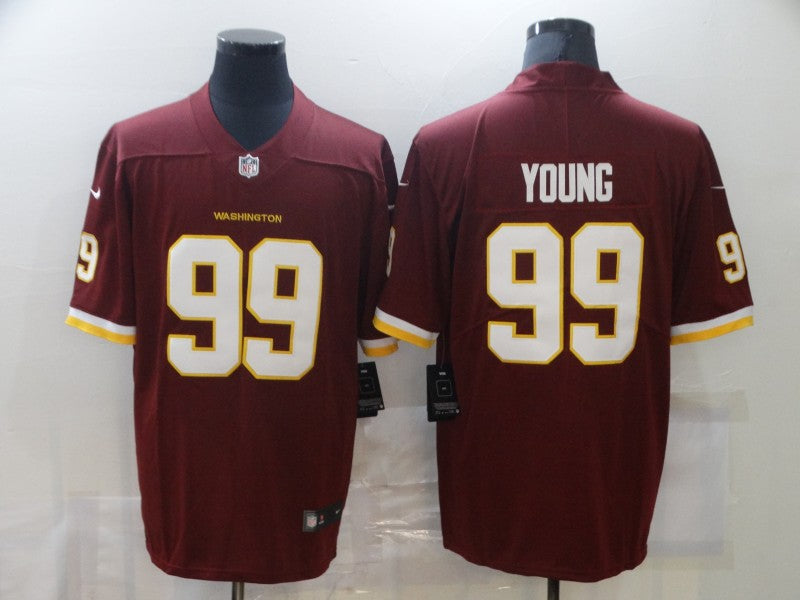Men's Washington Commanders Chase Young Red Game Jersey football jersey product view 1