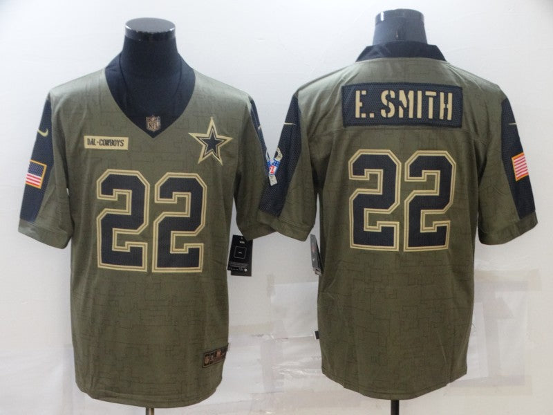 Men's Dallas Cowboys Emmitt Smith Brown Game Player Jersey football jersey product view 1