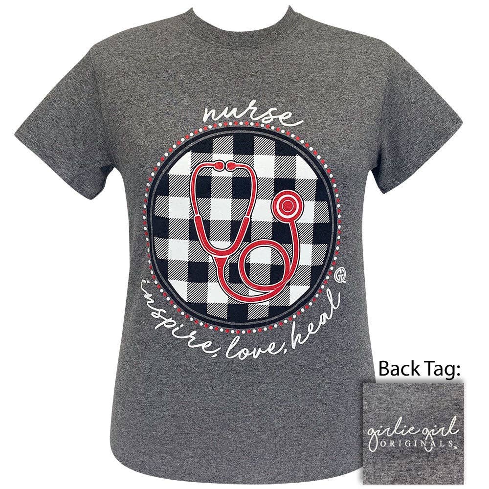 Nurse Plaid-Graphite Heather SS-2180 Unisex T-shirt, Sweatshirt, Hoodie, Long Sleeve Tee - T-Shirt, Sweatshirt, Hoodie