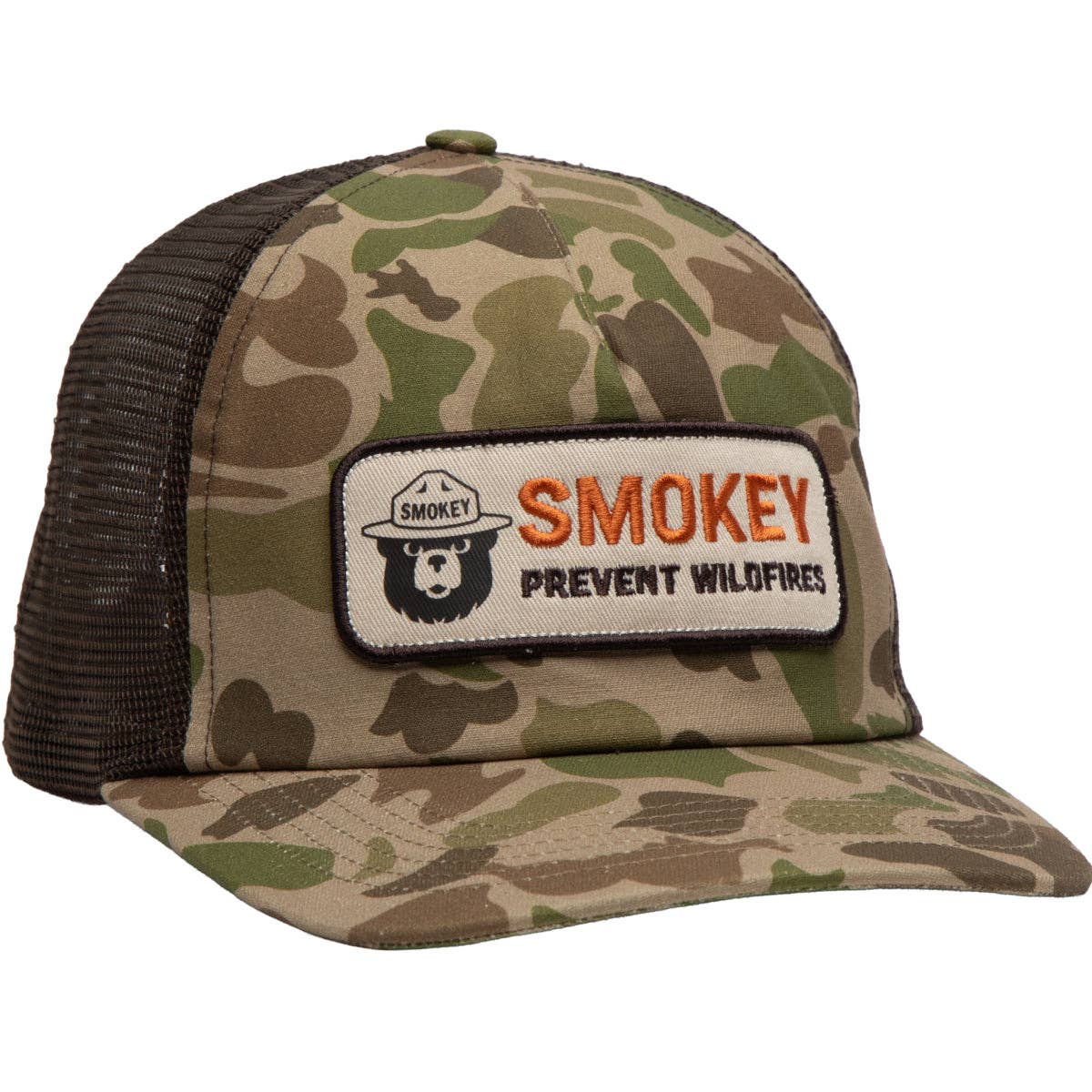 Smokey Camo 5-Panel Trucker Hat Unisex T-shirt, Sweatshirt, Hoodie, Long Sleeve Tee - T-Shirt, Sweatshirt, Hoodie