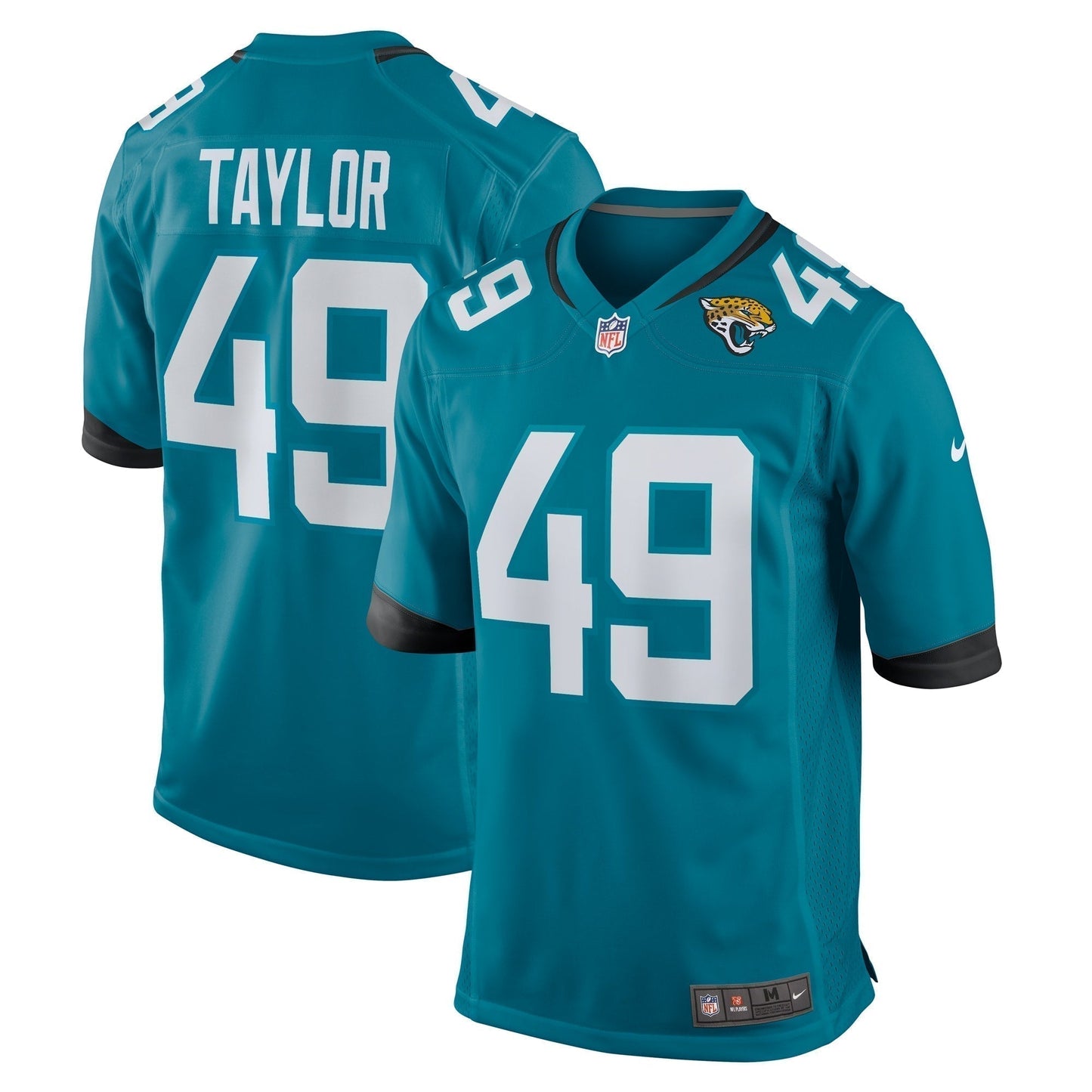 Leonard Taylor Jacksonville Jaguars Game Jersey - Teal football jersey product view 1