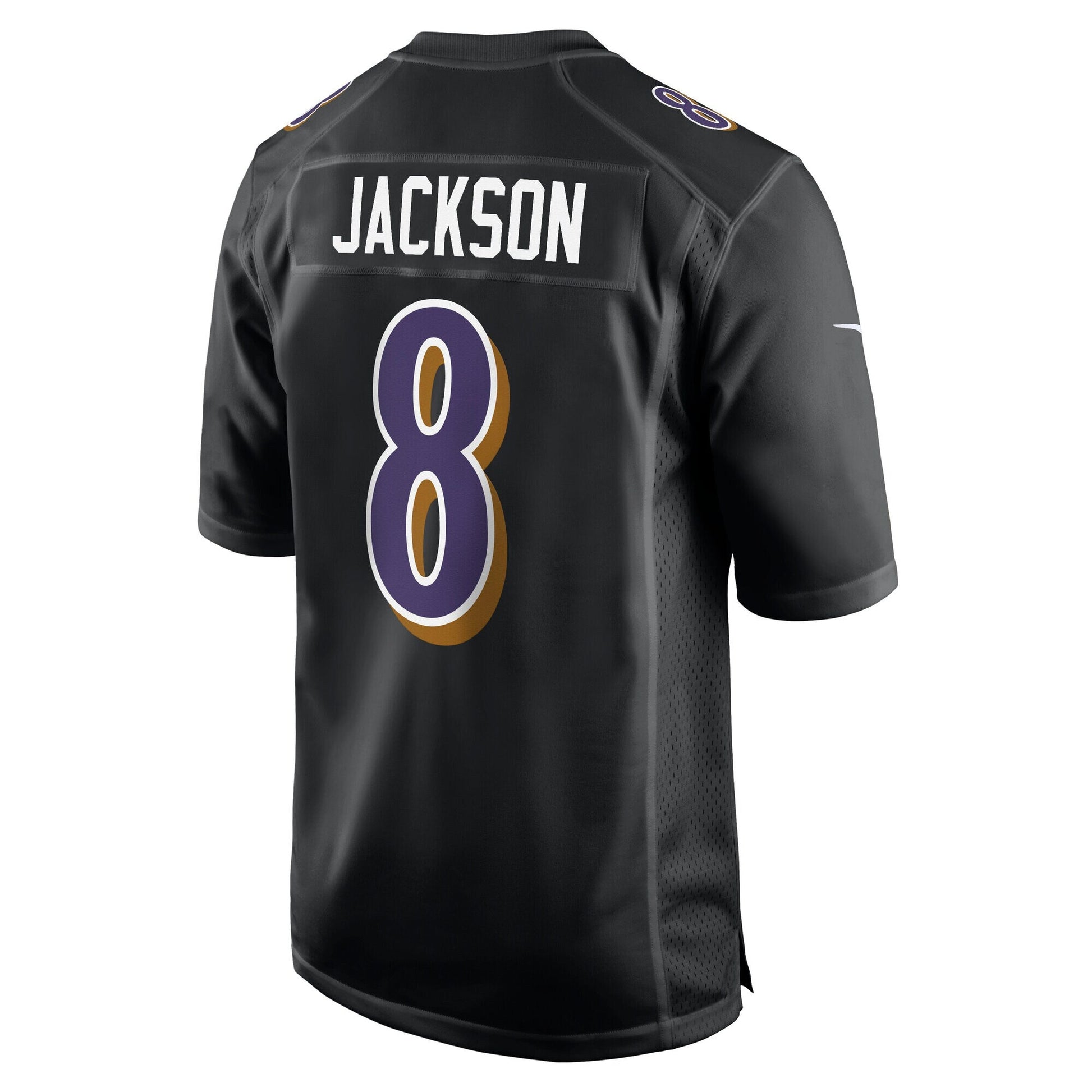 Baltimore Ravens Lamar Jackson Carbon Black Fashion Jersey football jersey product view 3