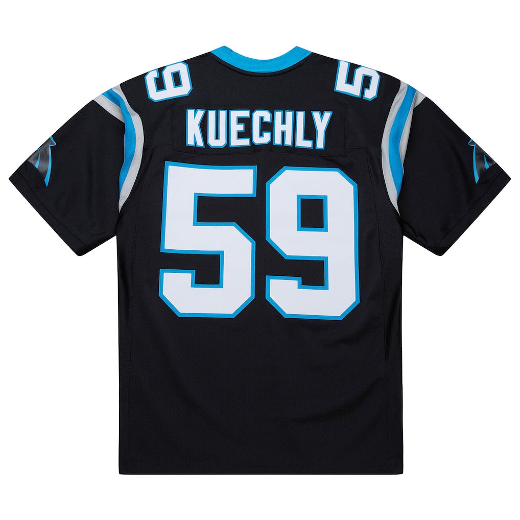 C.Panthers #59 Luke Kuechly Black 2013 Authentic Throwback Retired Player Jersey football jersey product view 1